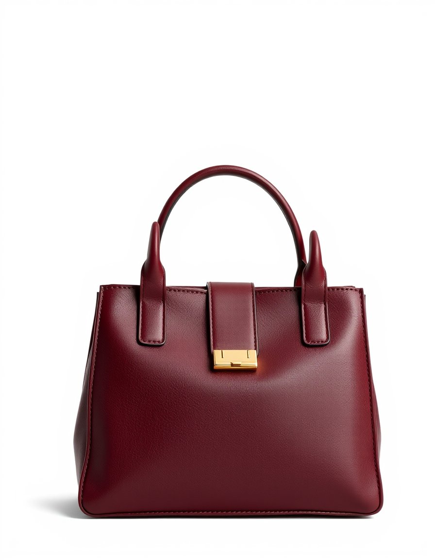 Structured top-handle bag